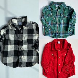 Baby Boy Flannel Shirt Bundle